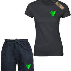 Γυναικείο Σετ  μπλουζάκι με βερμούδα Takeposition, Μαύρο, 504506-0010-05-02