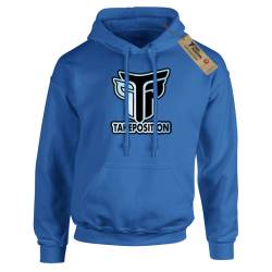 Hoodie φούτερ με κουκούλα Takeposition H-cool, Logo TP, Μπλε royal, 907-0033-15-10