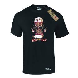 Ανδρικό μπλουζάκι t-shirt  βαμβακερό Takeposition Owl Csi, , Μαύρο, 320-1502