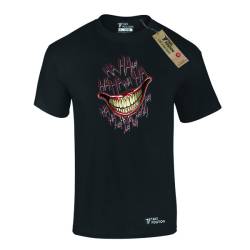Ανδρικό μπλουζάκι t-shirt  βαμβακερό Takeposition Joker Laugh, Μαύρο, 320-1503