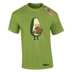 T-shirt ανδρικά με αστεία σχέδια βαμβακερά Takeposition Beer for Ever, Πράσινο Μήλο/ Kiwi, 320-1587-13