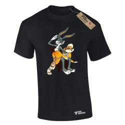 T-shirt ανδρικά Takeposition Bugs Bunny σε Μαύρο χρώμα, 320-1597-02