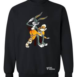 Takeposition Φούτερ Ενηλίκων Bugs Bunny σε Μαύρο χρώμα , 332-1597-02