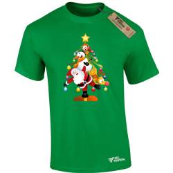 Χριστουγεννιάτικα Ανδρικά μπλουζάκια βαμβακερά Takeposition, Chrismas Heroe tree, Πράσινο, 320-3011-14
