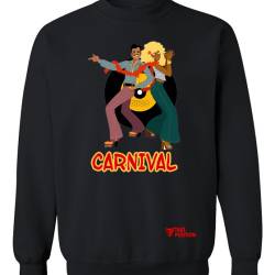 Αποκριάτικο Φούτερ μπλούζα Ενηλίκων Τakeposition, Disco Carnival, Μαύρο, 332-3025-02