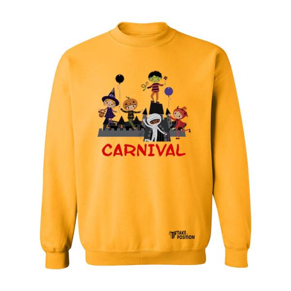 Αποκριάτικη Φούτερ μπλούζα Ενηλίκων Τakeposition, Carnival Kids, Κίτρινο, 332-3032-04 