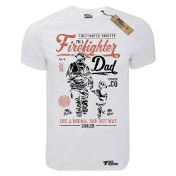 T-shirt unisex Takeposition T-cool λευκό Fightfighter dad, 900-3504