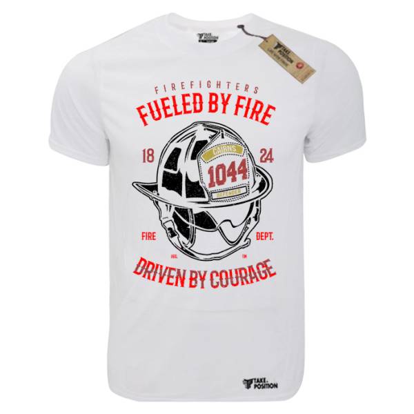 T-shirt unisex Takeposition T-cool λευκό Fulled by fire, 900-3507 