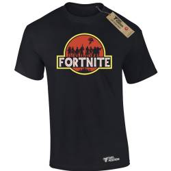 Ανδρικό μπλουζάκι gaming  βαμβακερό Takeposition Fortnite Funny logo, Μαύρη, 320-4641-02