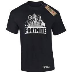 Ανδρικό μπλουζάκι gaming  βαμβακερό Takeposition Fortnite battle heroes, Μαύρη, 320-4655-02