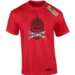 Ανδρικό μπλουζάκι gaming  βαμβακερό Takeposition Fortnite Helmet, Κόκκινο, 320-4659-02