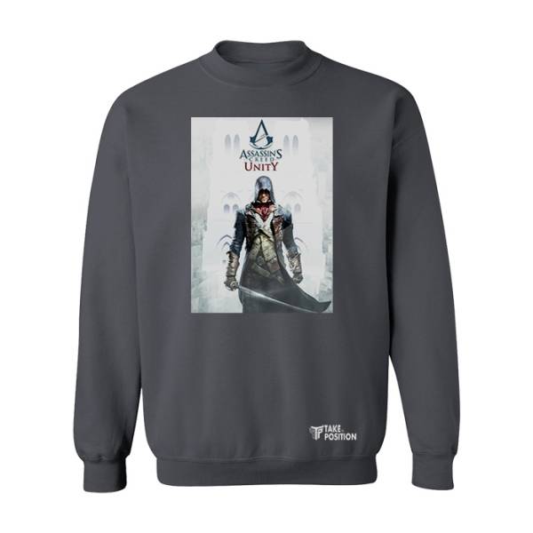 Φούτερ μπλούζα Ενηλίκων Τakeposition,  Assassin Creed Unity, Γκρι σκούρο, 332-4536-08 