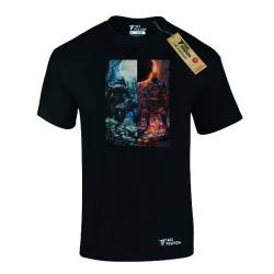 Ανδρικό μπλουζάκι t-shirt  βαμβακερό Takeposition Bloodburne Dark Souls, Μαύρο, 320-4540