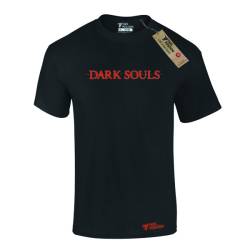 Ανδρικό μπλουζάκι t-shirt  βαμβακερό Takeposition Dark souls logo , Μαύρη, 320-4686
