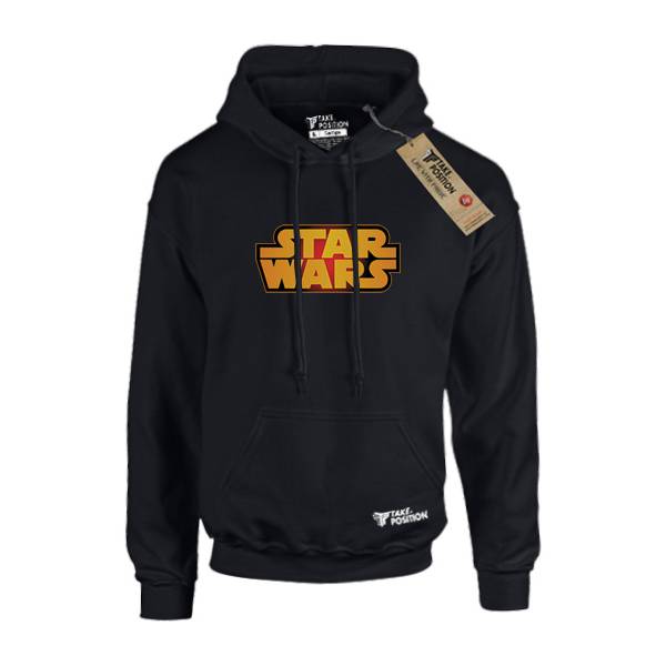 Hoodie φούτερ με κουκούλα Takeposition H-cool , Game Star wars logo, Μαύρη, 907-4685 
