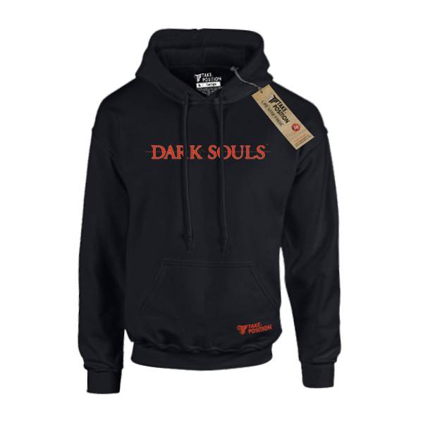 Hoodie φούτερ με κουκούλα Takeposition H-cool ,  Game Dark souls logo, Μαύρη, 907-4686 