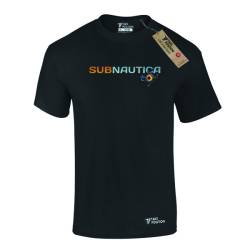 Ανδρικό μπλουζάκι t-shirt  βαμβακερό Takeposition SUBNAUTICA Logo Μαύρη, 320-4702