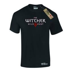 Ανδρικό μπλουζάκι t-shirt  βαμβακερό Takeposition The Witcher logo, Μαύρη, 320-4719