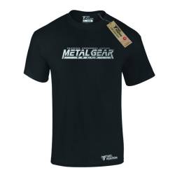 Ανδρικό μπλουζάκι t-shirt  βαμβακερό Takeposition Game Metal Gear Solid Logo, Μαύρη, 320-4748