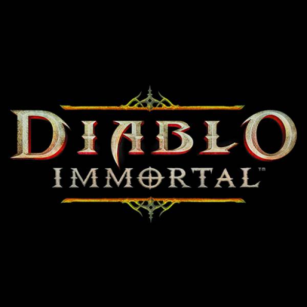Ανδρικό μπλουζάκι t-shirt  βαμβακερό Takeposition  Game Diablo Immortal Logo, Μαύρη, 320-4728 
