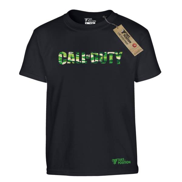 Παιδικό T-shirt Βαμβακερό Takeposition, Game Call of Duty Logo, Μαύρο, 806-4718 
