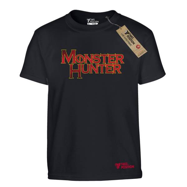 Παιδικό T-shirt Βαμβακερό Takeposition,  Game Monster Hunter Logo, Μαύρο, 806-4751 