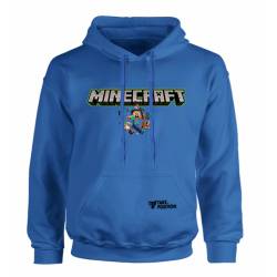 Takeposition Classic Παιδική φούτερ με κουκούλα  Minecraft Logo, Μπλε, 811-4749-10