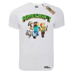 T-shirt unisex T-cool λευκό Minecraft Adventure, 900-4764