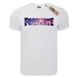 T-shirt unisex T-cool λευκό Fortnite Purple logo, 900-4644