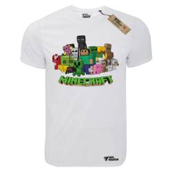 T-shirt unisex T-cool λευκό Minecraft Gaming Heroes, 900-4770
