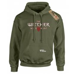 Μπλούζες φούτερ με κουκούλα Takeposition H-cool , Game The Witcher logo, Χακί, 907-4719-15
