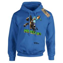 Hoodie φούτερ με κουκούλα Takeposition H-cool , Minecraft riding to win, Μπλε, 907-4762-10