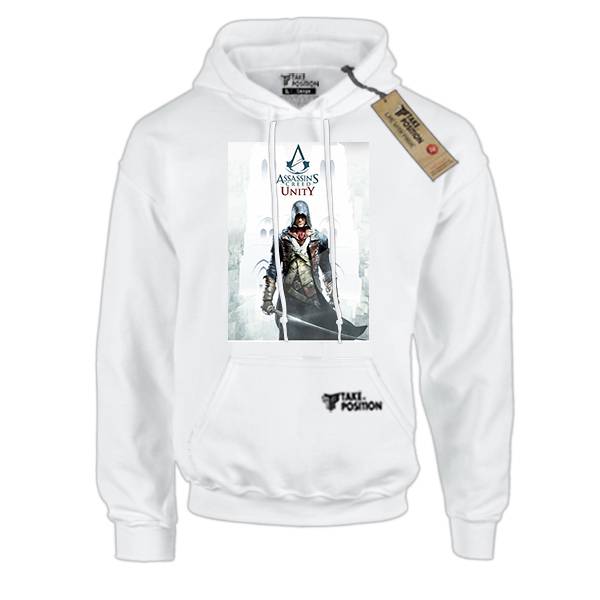 Hoodie φούτερ με κουκούλα Takeposition H-cool Assassin Creed Unity λευκή 907-4536 
