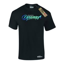 T-shirt ανδρικά βαμβακερά Takeposition Iam a Dreamer, Μαύρο, 320-5000