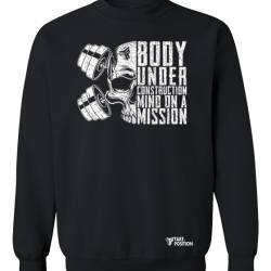 Φούτερ μπλούζα Ενηλίκων Τakeposition,  Body Mission, Μαύρο, 332-5507-02