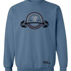 Φούτερ μπλούζα Ενηλίκων Τakeposition,  Logo Tkps Fitness, Μπλε Ραφ, 332-5564-25