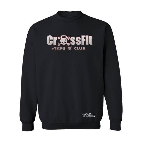 Φούτερ μπλούζα Ενηλίκων Τakeposition,  Crossfit Club, Μαύρο, 332-5566-02