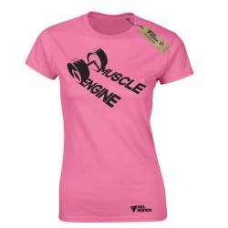 Μπλουζάκι κοντομάνικο γυναικείο Takeposition Muscle Engine, Ροζ Αζαλέα, 504-5515-23