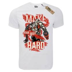 T-shirt unisex Takeposition T-cool λευκό Spartans Hard Body 900-5520