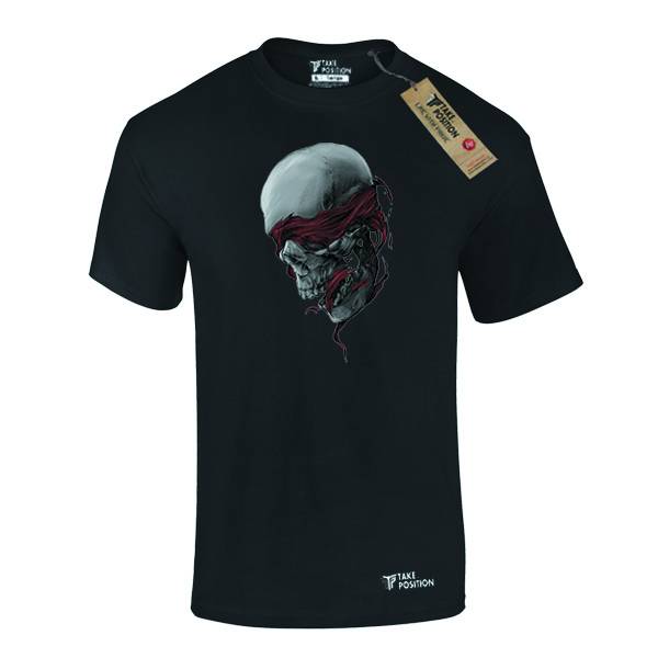 Ανδρικό μπλουζάκι t-shirt  βαμβακερό Takeposition  Until The End, Μαύρο, 320-8012 