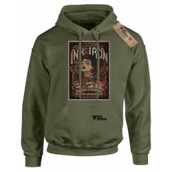 Hoodie φούτερ με κουκούλα Takeposition H-cool Ink And Iron, Χακί, 907-8011-15