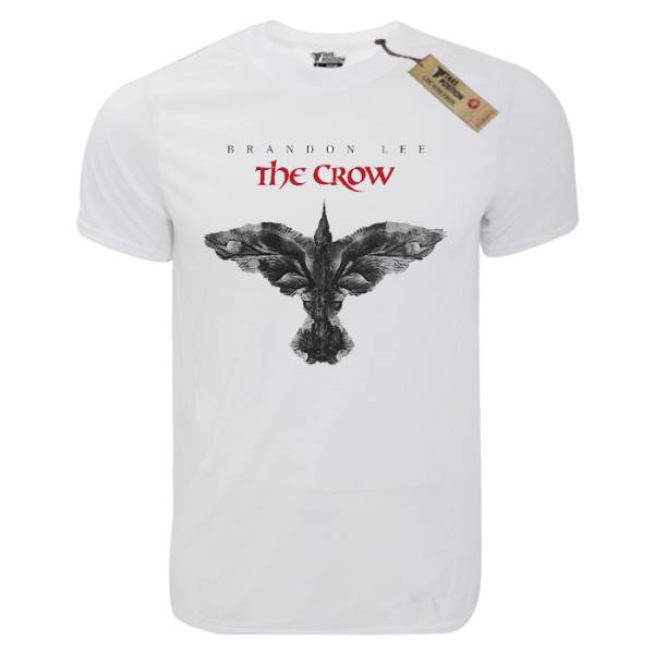 T-shirt unisex T-cool λευκό Brandon the Crow, 900-8502 