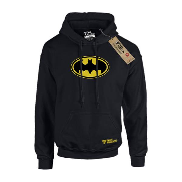 Hoodie φούτερ με κουκούλα Takeposition H-cool Batman Logo, Μαύρο, 907-1080 