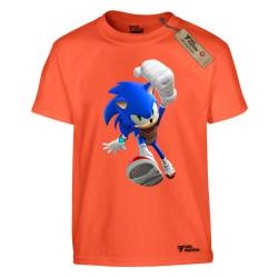 Μπλουζάκια παιδικά με στάμπες comics βαμβακερό Takeposition H-cool Running Sonic Πορτοκαλί, 806-1181