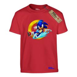 Μπλουζάκια παιδικά με στάμπες comics βαμβακερό Takeposition H-cool Sonic rings Κόκκινο, 806-1182