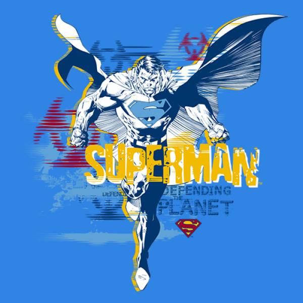 Hoodie φούτερ με κουκούλα Takeposition H-cool  Superman, Μπλε, 907-1205 