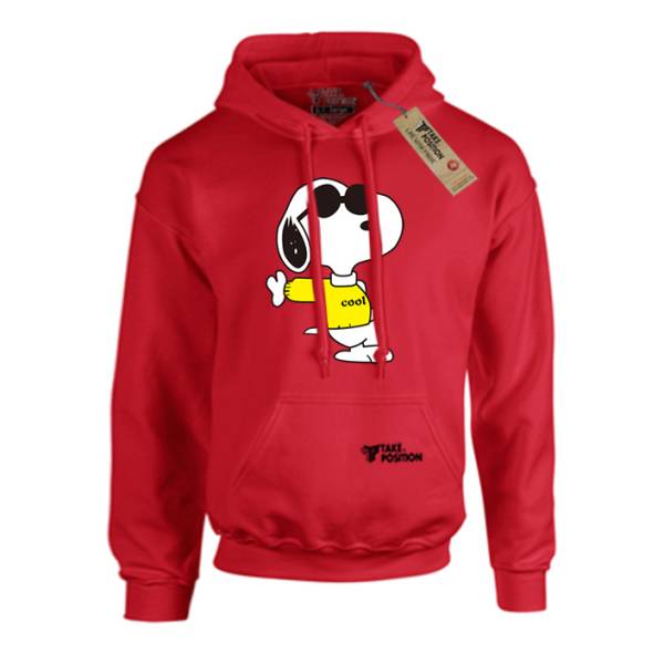 Hoodie φούτερ με κουκούλα Takeposition H-cool Snoopy, Κόκκινο, 907-1222 