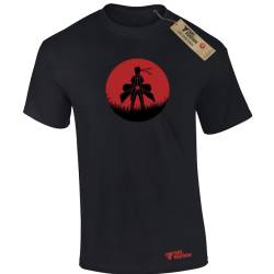 T-shirt ανδρικά με στάμπες βαμβακερά Takeposition Anime Naruto-Destiny, Μαύρη, 320-1341-02