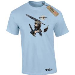 T-shirt ανδρικά με στάμπες βαμβακερά Takeposition Anime Naruto rise of the wizard, Γαλάζιο, 320-1347-03