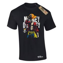 Takeposition Monkey D.Luffy One Piece T-shirt σε Μαύρο χρώμα Μαύρο, 320-1350